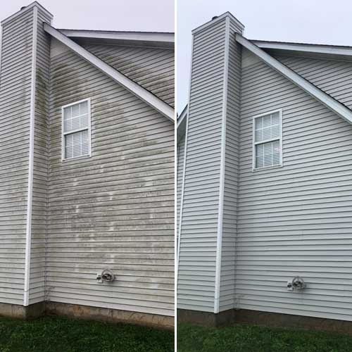 House Wash Before and After