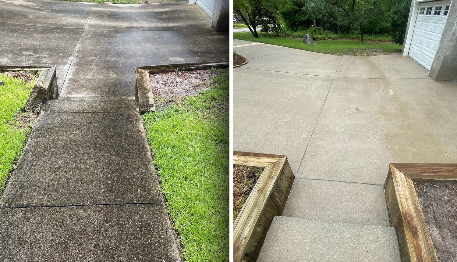 Walkway Before and After